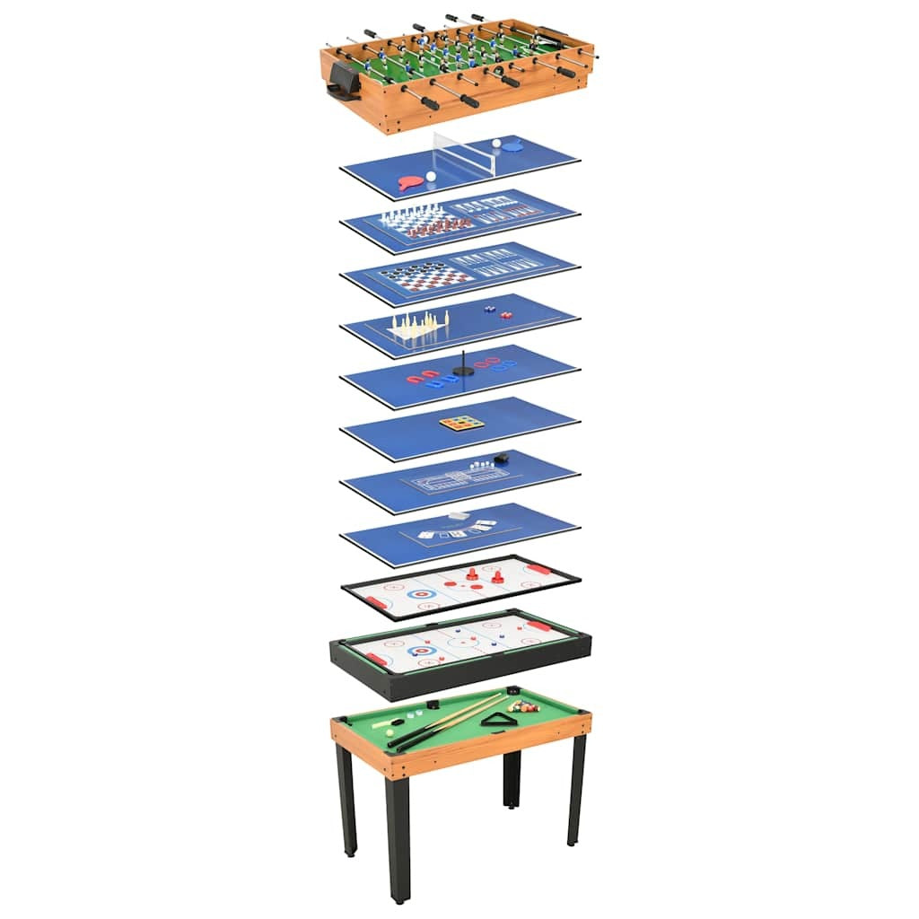 Table Multi-jeux adulte 15 en 1 Érable